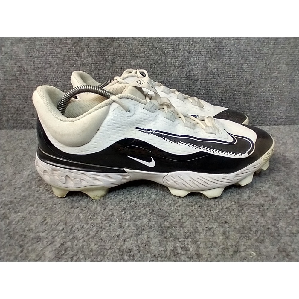 Nike React Huarache 2 Baseball Cleats Men 11.5 White Black FD6255-101